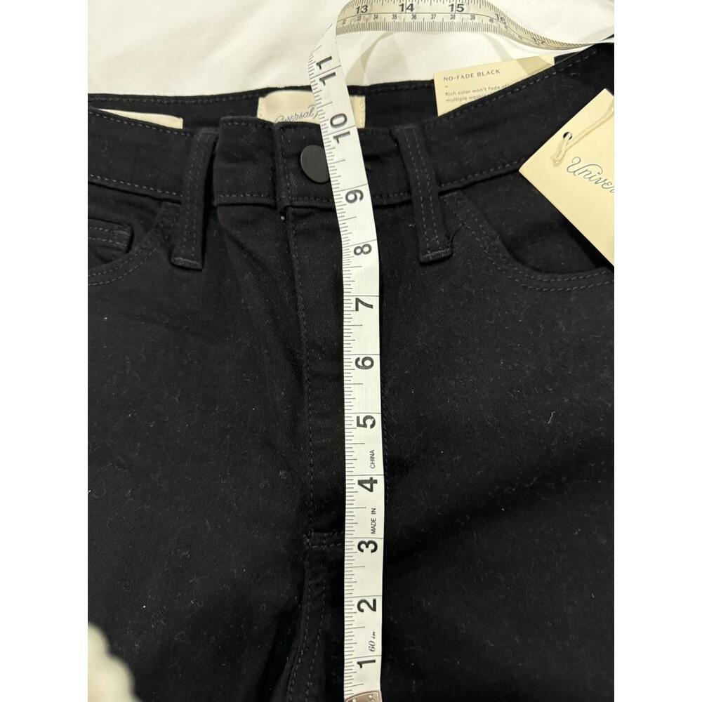 NWT Universal Threads Black High Rise Skinny Denim Jeans- Size 6 short 28w - Picture 5 of 8